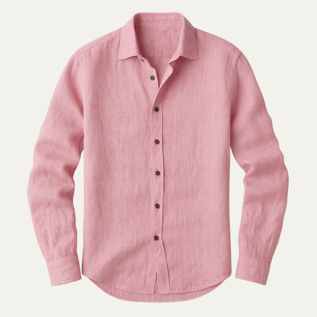 Leinen-Hemd für Herren – Langarm und im Vintage-Stil 11