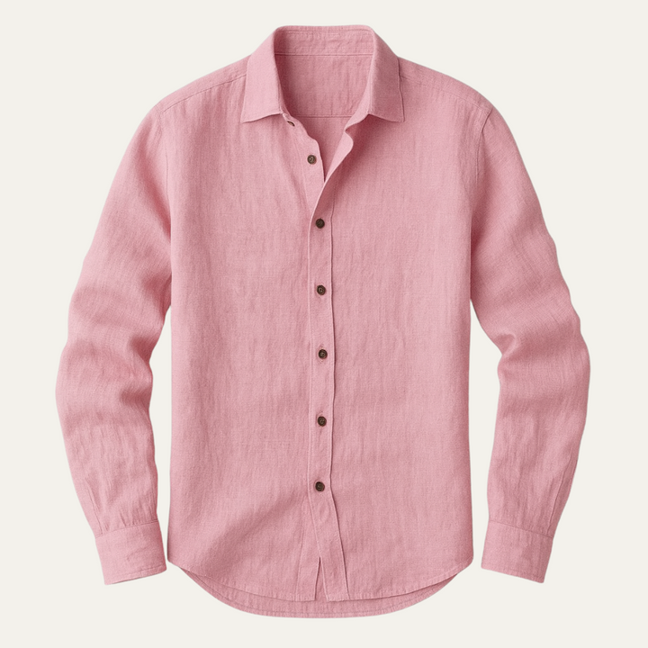 Leinen-Hemd für Herren – Langarm und im Vintage-Stil 11