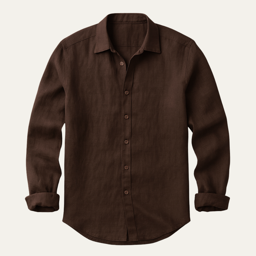 Leinen-Hemd für Herren – Langarm und im Vintage-Stil 13