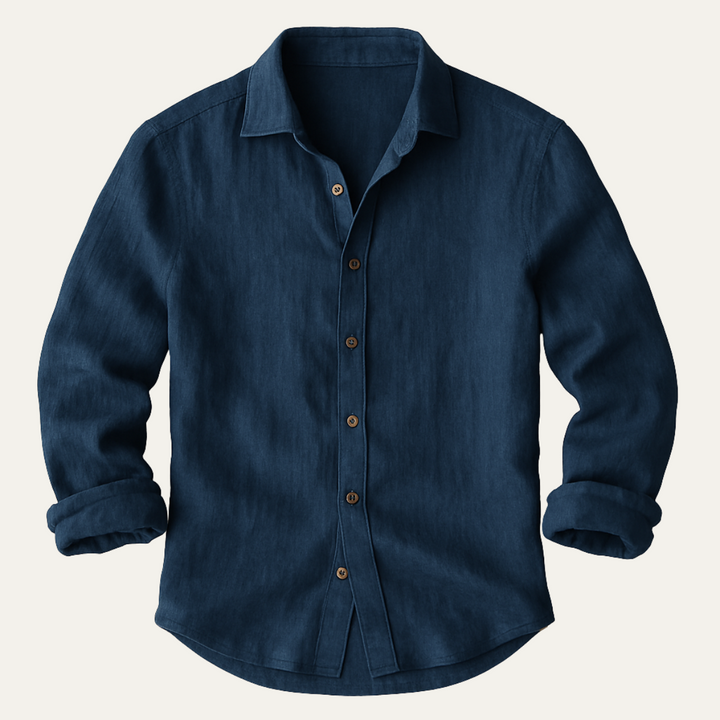 Leinen-Hemd für Herren – Langarm und im Vintage-Stil 6