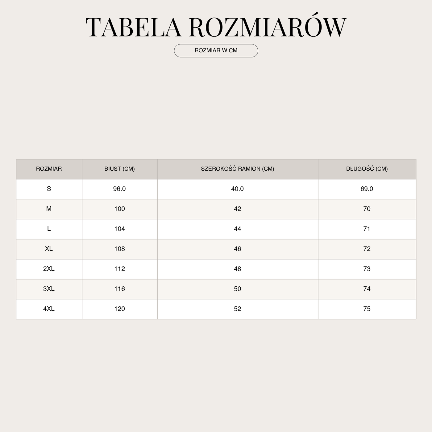 Koszula męska lniana – Ze stójką i plisą guzikową size chart