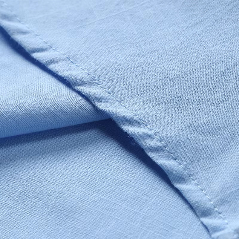 Leinen Poloshirt mit Halbknopfleiste fuer Herren 6