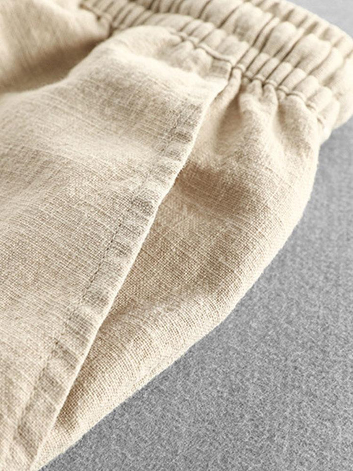 Leinen-Shorts mit Kordelzug für Herren – Leicht und atmungsaktiv 4