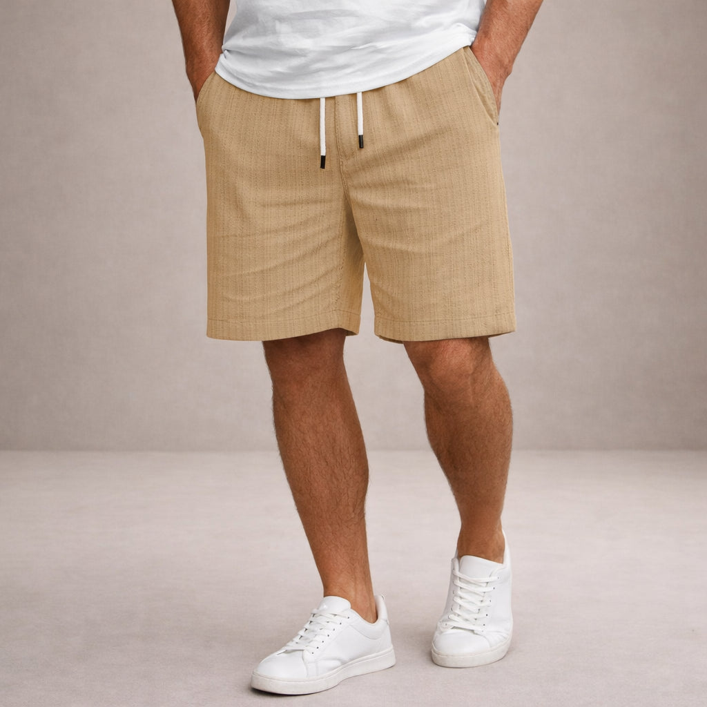 Leinen-Sommershorts für Herren – Kordelzug, Lässiger Schnitt 11