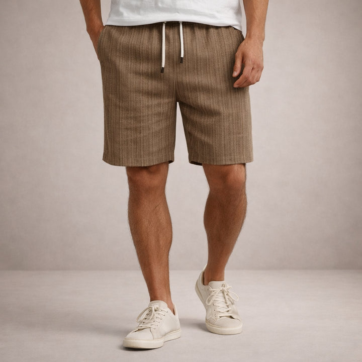 Leinen-Sommershorts für Herren – Kordelzug, Lässiger Schnitt 12