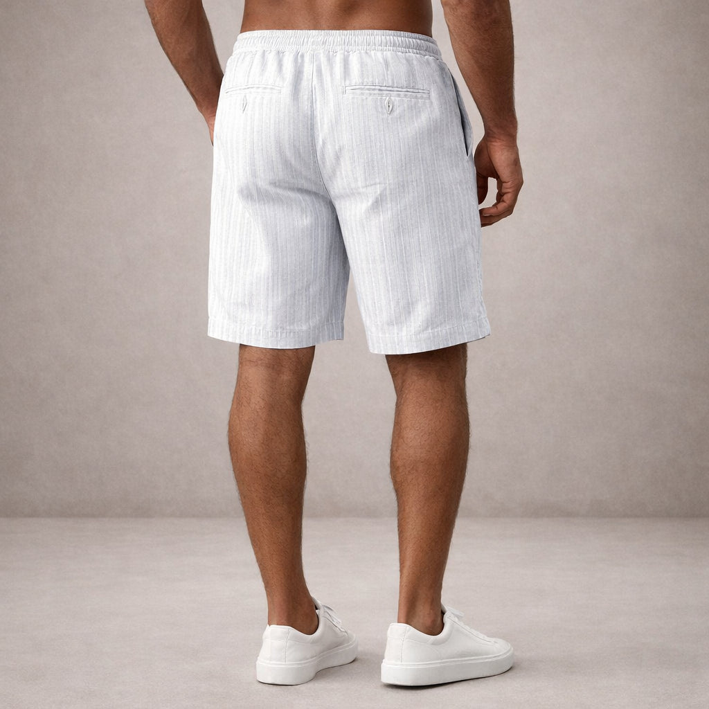 Leinen-Sommershorts für Herren – Kordelzug, Lässiger Schnitt 13