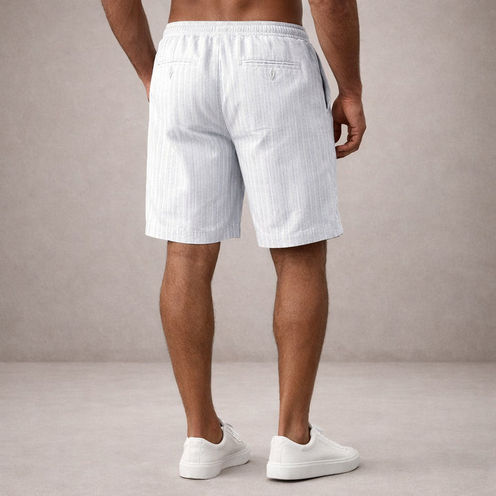 Leinen-Sommershorts für Herren – Kordelzug, Lässiger Schnitt 13