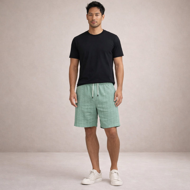 Leinen-Sommershorts für Herren – Kordelzug, Lässiger Schnitt 18