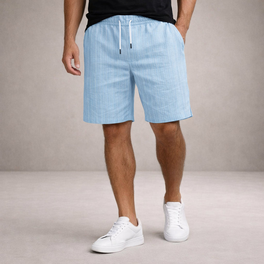Leinen-Sommershorts für Herren – Kordelzug, Lässiger Schnitt 2
