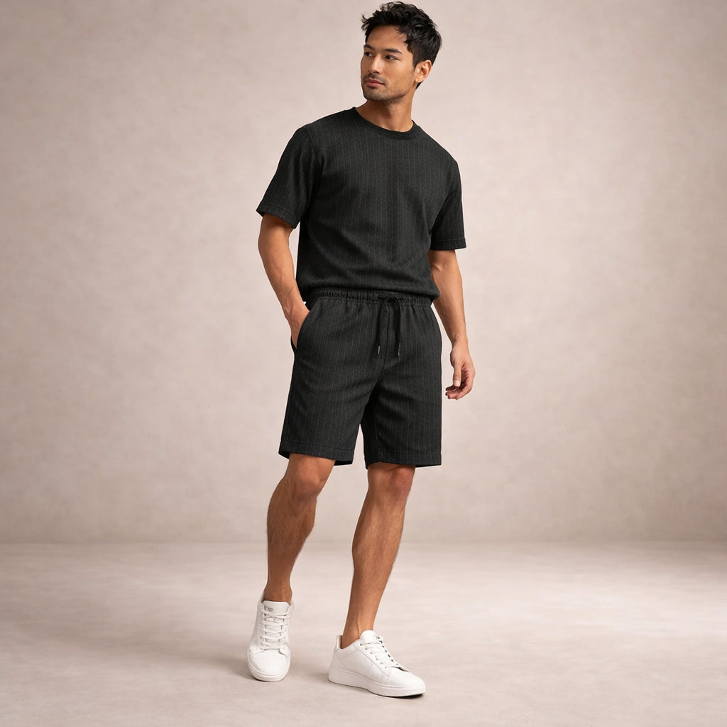Leinen-Sommershorts für Herren – Kordelzug, Lässiger Schnitt 21