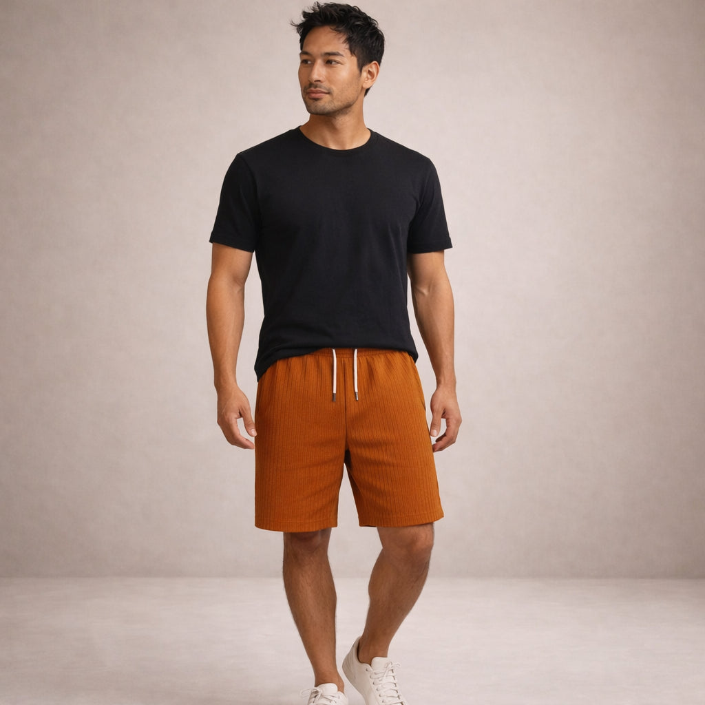 Leinen-Sommershorts für Herren – Kordelzug, Lässiger Schnitt 22