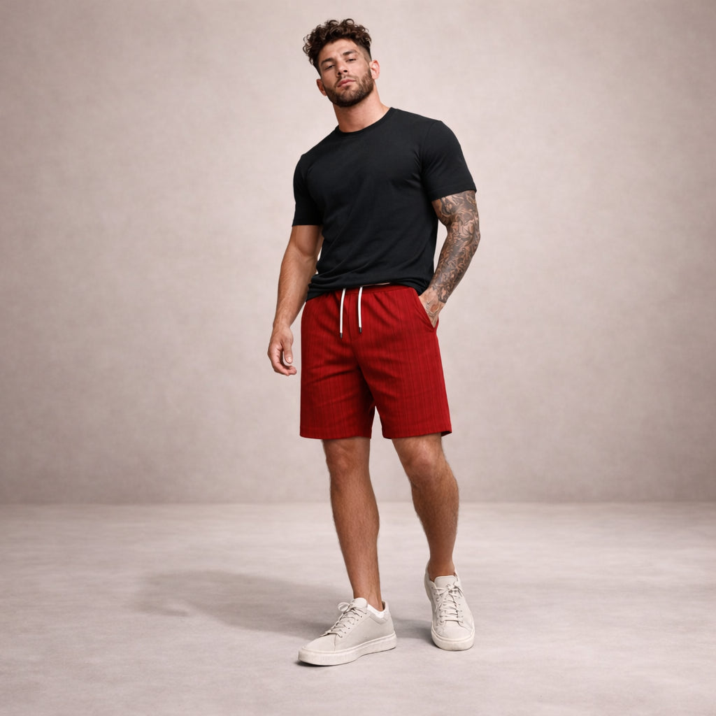 Leinen-Sommershorts für Herren – Kordelzug, Lässiger Schnitt 23