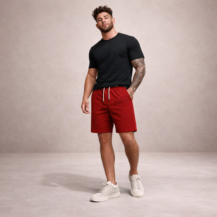 Leinen-Sommershorts für Herren – Kordelzug, Lässiger Schnitt 23