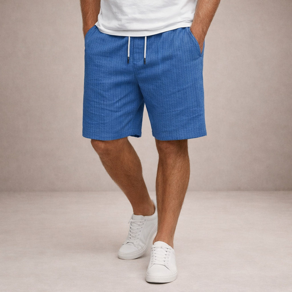 Leinen-Sommershorts für Herren – Kordelzug, Lässiger Schnitt 3