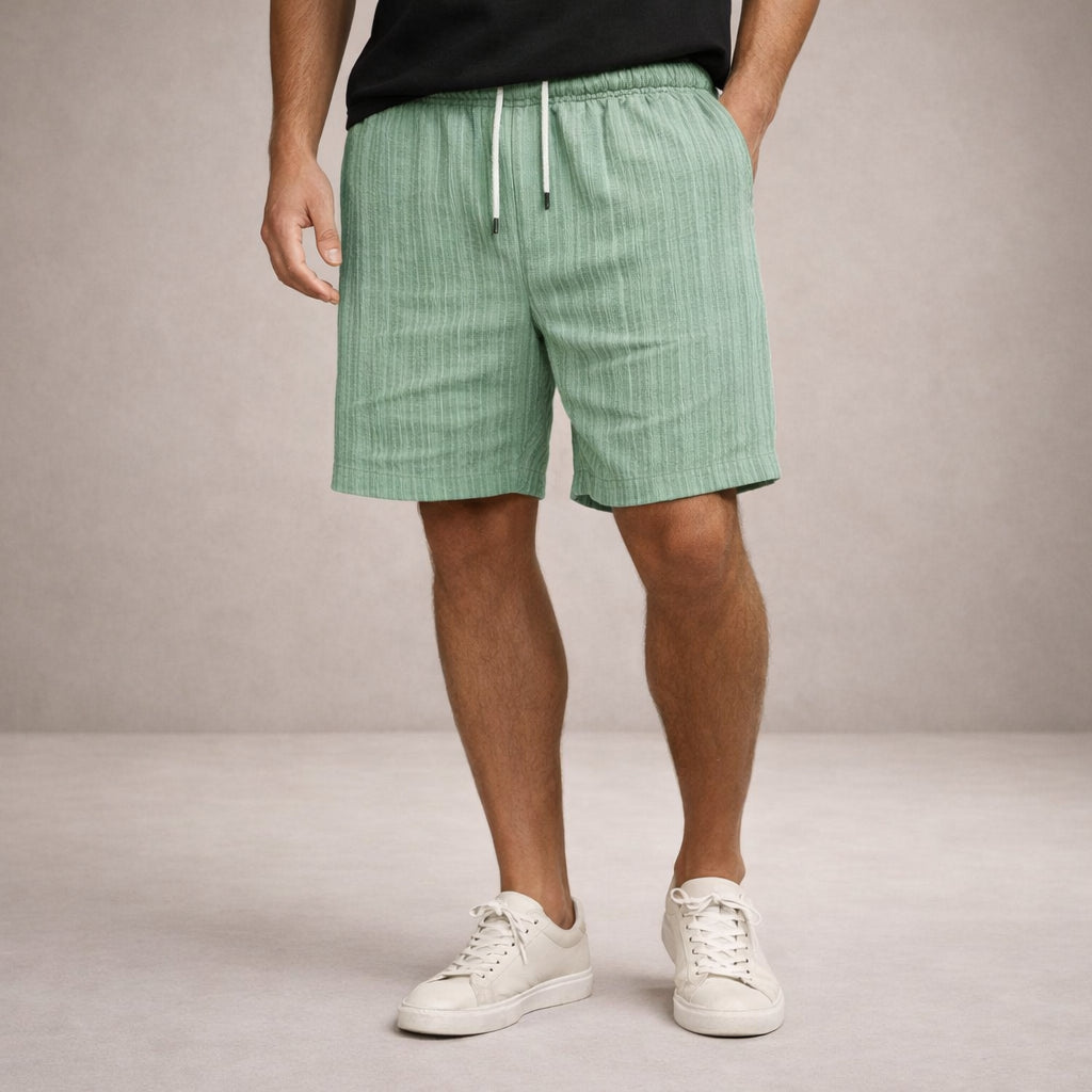Leinen-Sommershorts für Herren – Kordelzug, Lässiger Schnitt 5