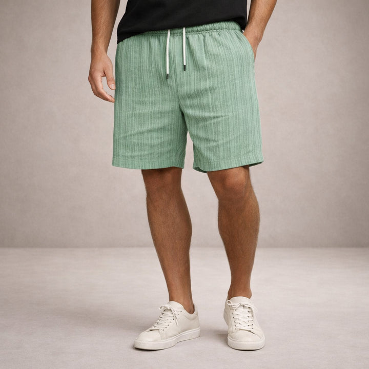 Leinen-Sommershorts für Herren – Kordelzug, Lässiger Schnitt 5