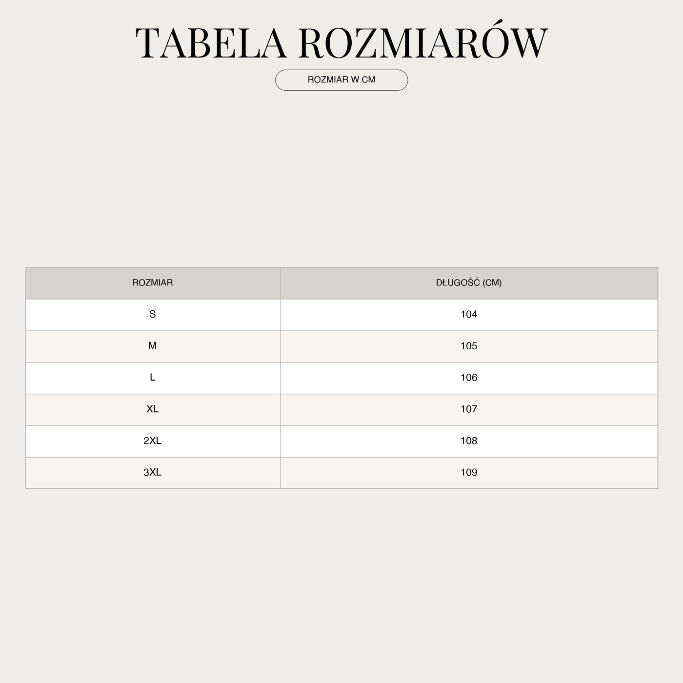 Lniane spodnie plażowe dla mężczyzn | Lato size chart