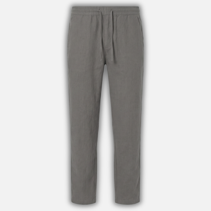 Linen Hose mit Elastischem Bund und Seitentaschen für Männer