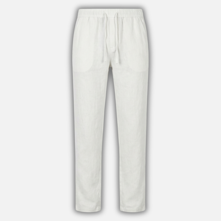 Linen Hose mit Elastischem Bund und Seitentaschen für Männer