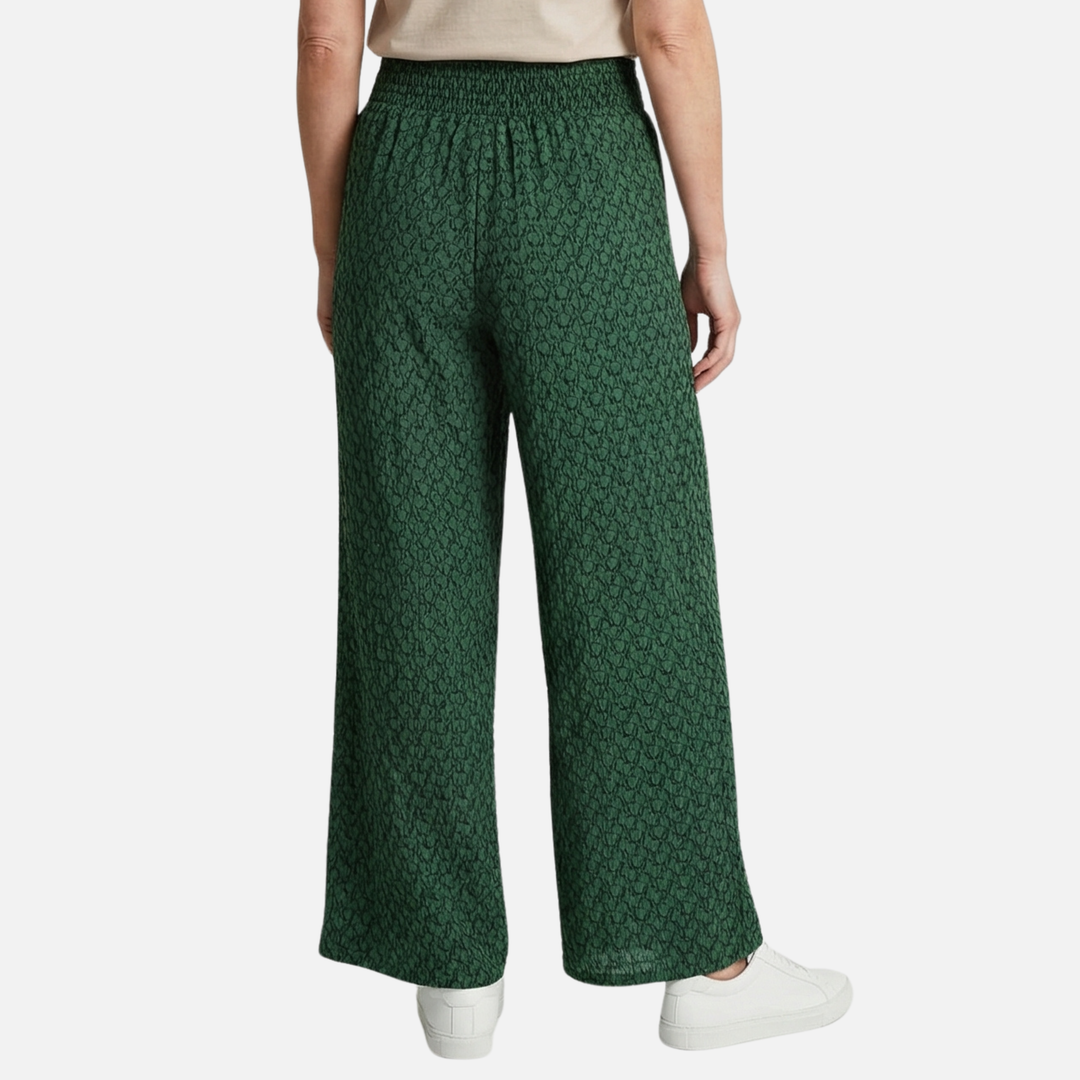 Locker fallende Hose mit geometrischem Print für Damen