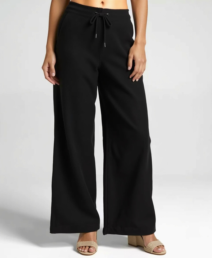 Leichte Sommerhose mit elastischem Bund und Kordelzug für Frauen