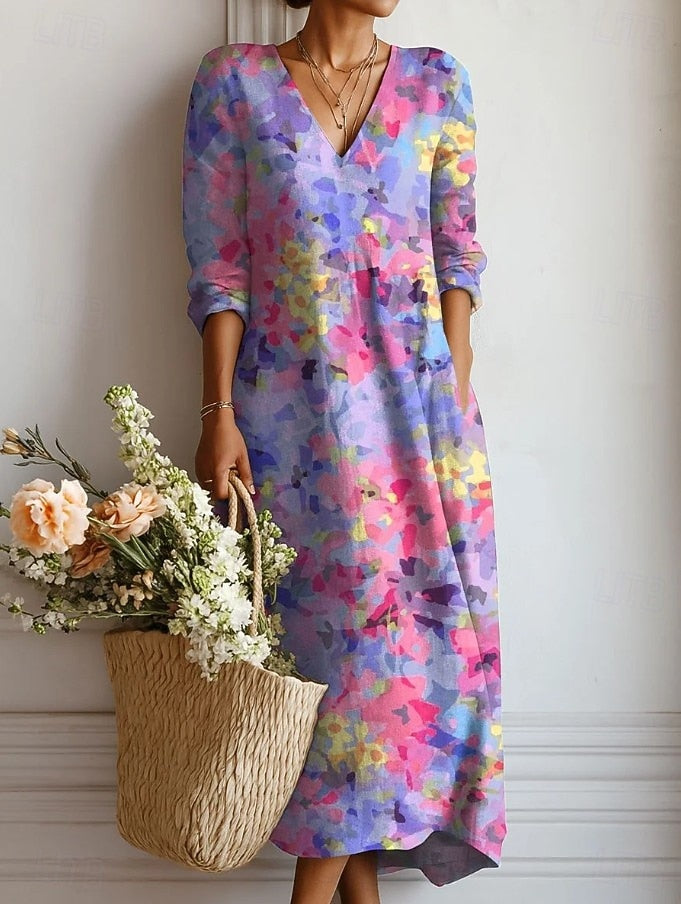 Maxi-Kleid für Damen – Leicht & Elegant mit luftigem Chiffon 1