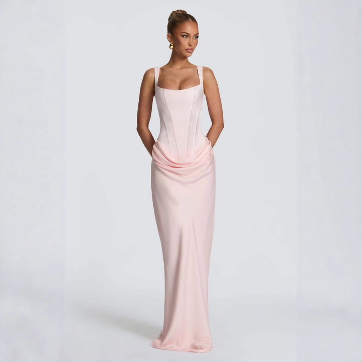 Maxikleid für Damen – Figurformend mit zarter Drapierung 6