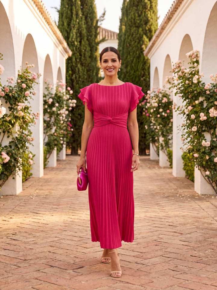 Maxikleid für Damen – Mit Blumenmuster und fließendem Schnitt 1
