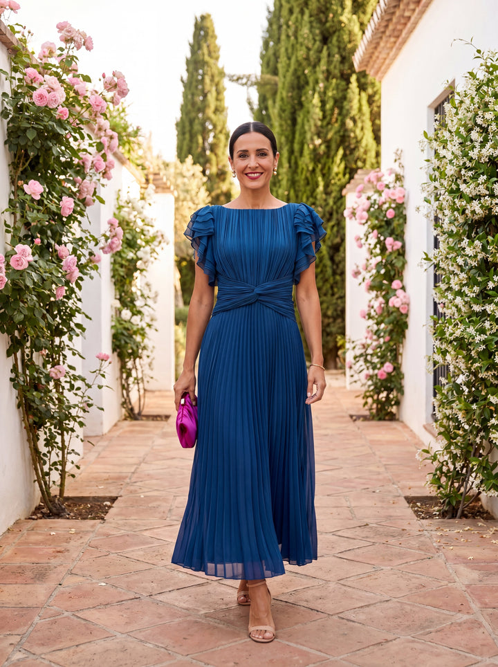 Maxikleid für Damen – Mit Blumenmuster und fließendem Schnitt 5