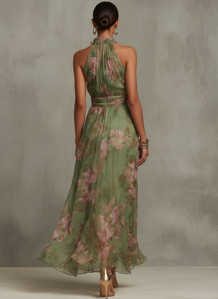 Maxikleid für Damen – Neckholder und geblümt und sommerlich 2