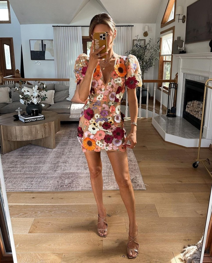 Mesh_Mini_Puff_Sleeve_Floral_Dress_Sheer_Design_for_Women_12
