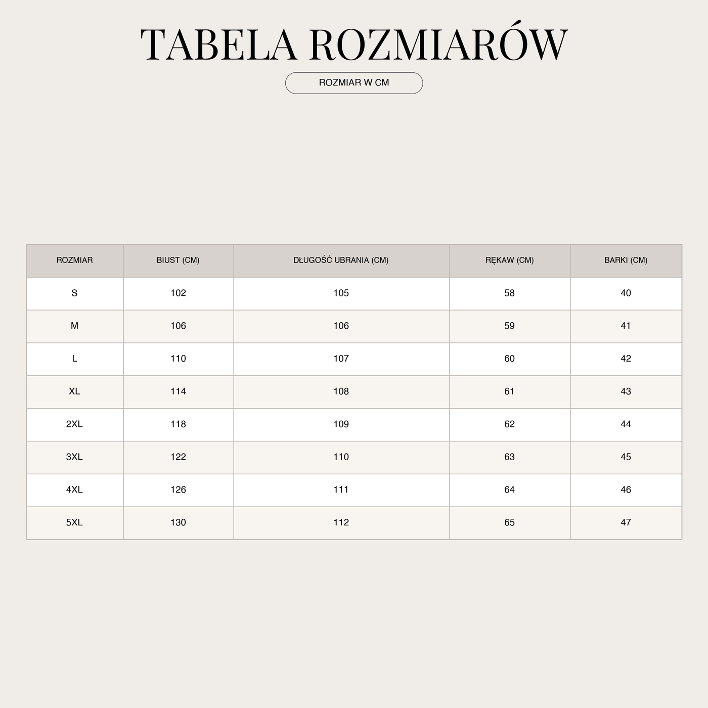 Sukienka midi damska – Płynna sylwetka i elegancki design size chart