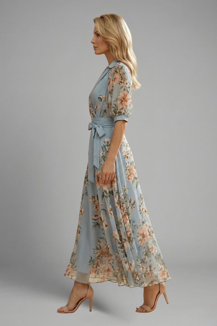 Midikleid_fuer_Damen_V_Ausschnitt_mit_Blumenmuster_3