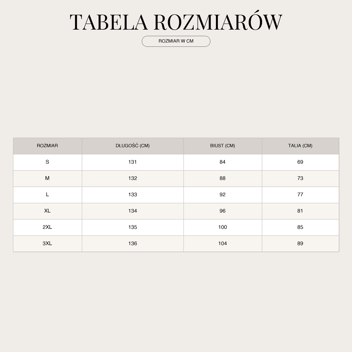 Women's Midi Dress with Floral Pattern | Boho size chart