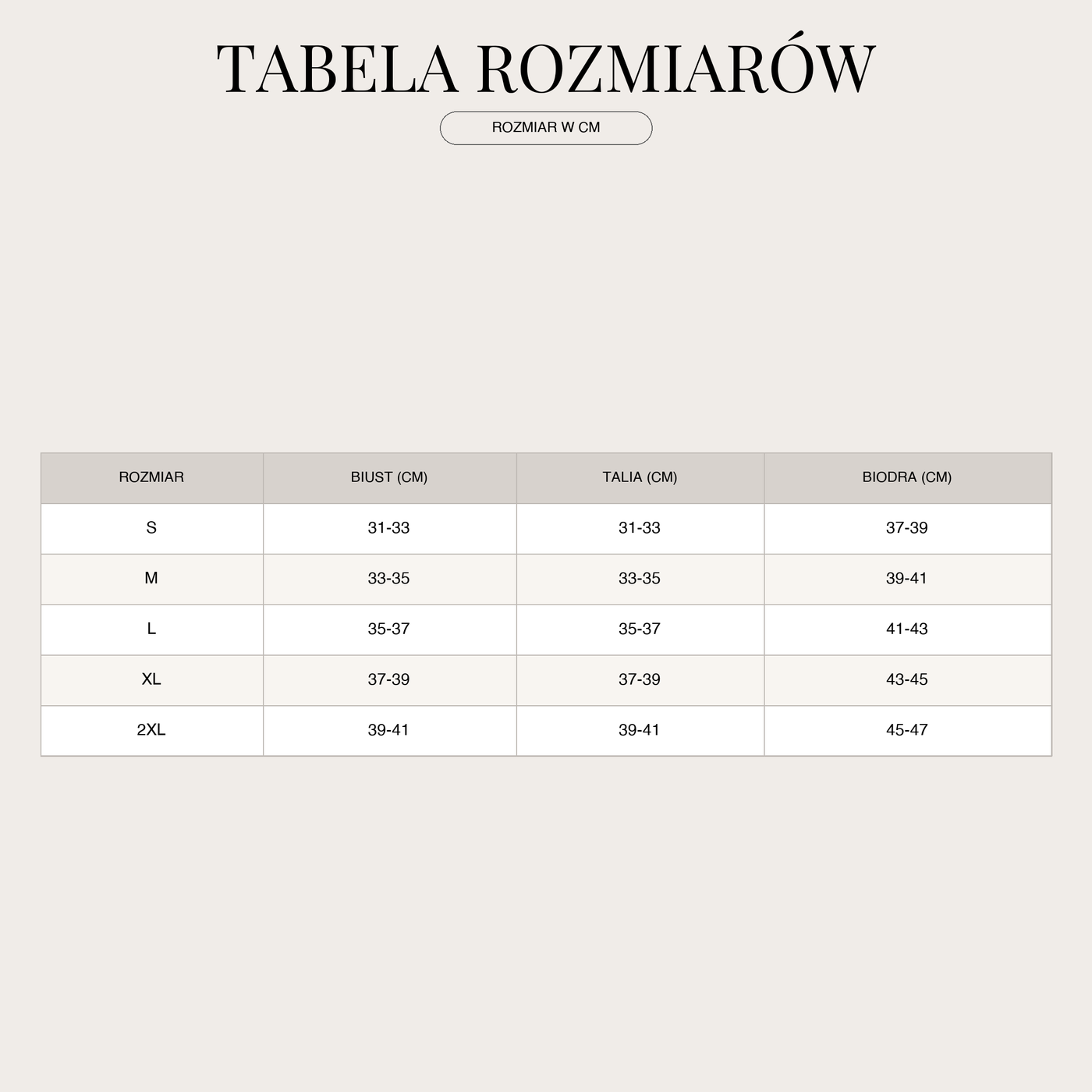 Figurformender Bade-Rock für Damen – Hoher Bund mit Raffung size chart