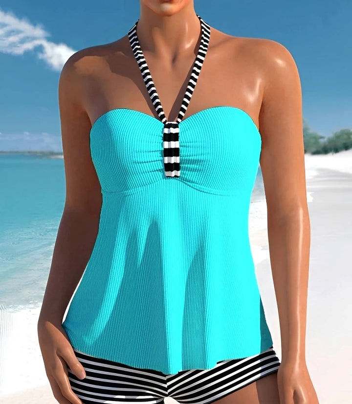 Neckholder-Top für Damen – Mit Ripp-Struktur 2