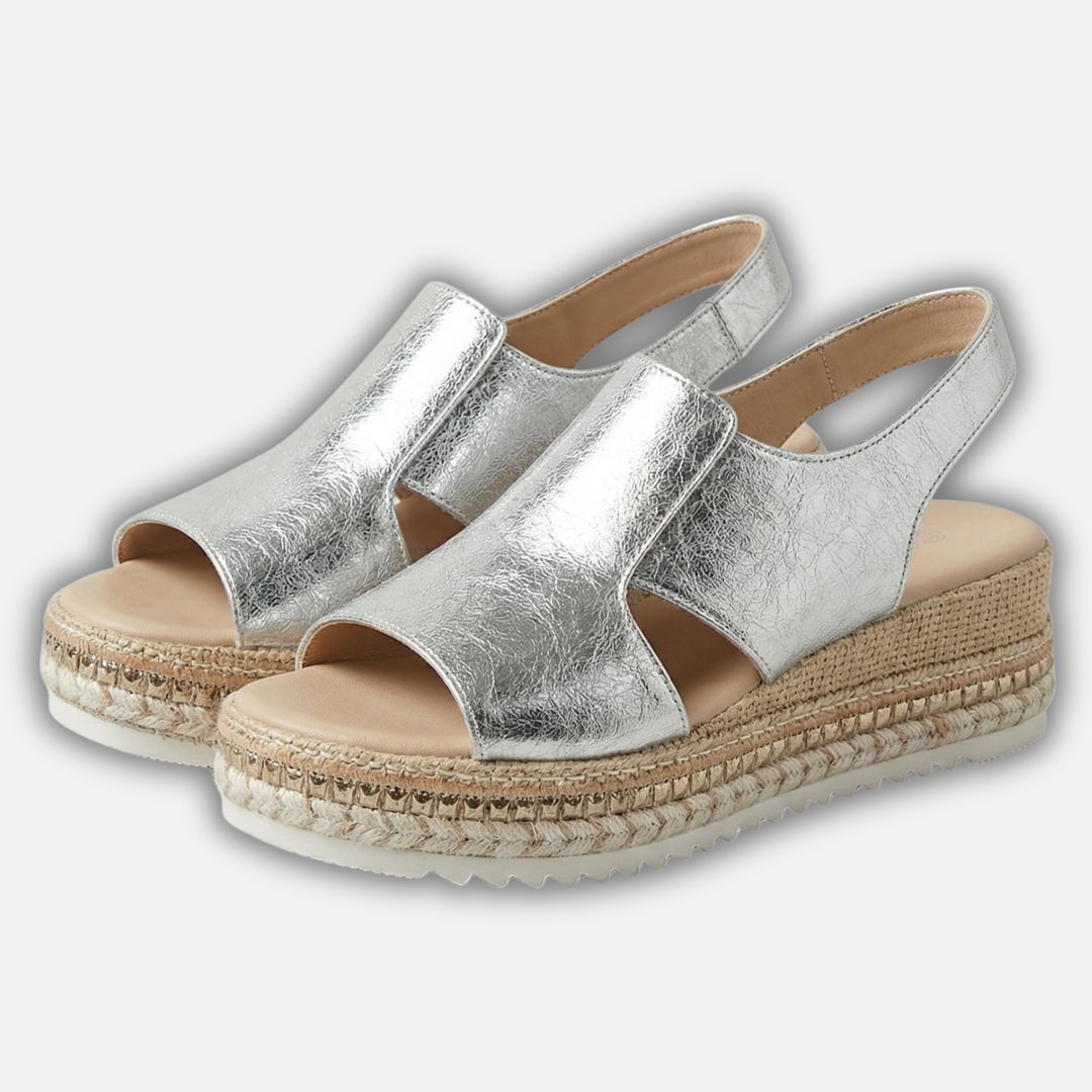 Offene Sandalen mit verstellbarem Riemen für Frauen