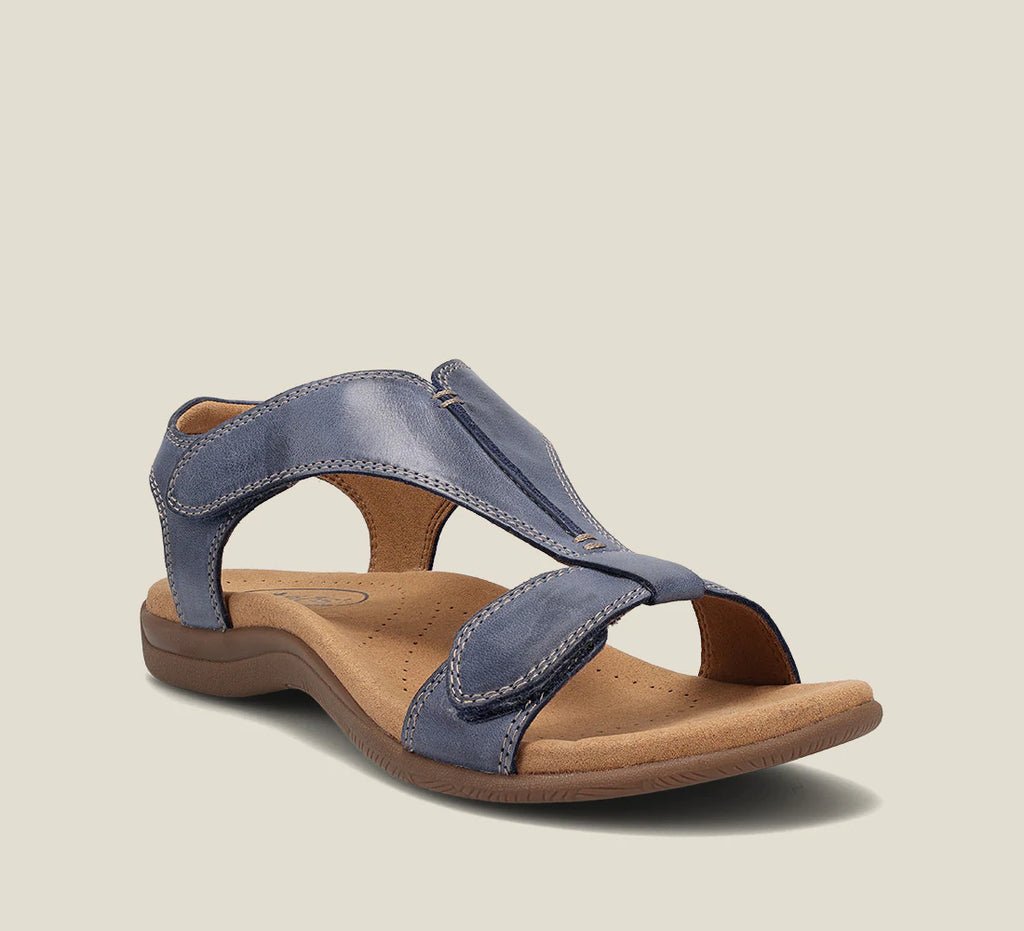 Offene Sandalen mit gepolstertem Fussbett fuer Damen 1
