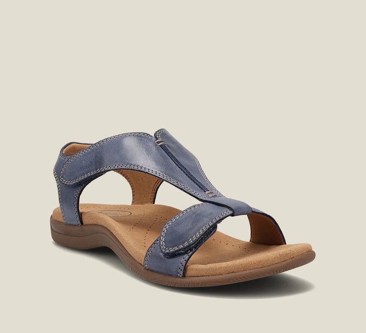 Offene Sandalen mit gepolstertem Fussbett fuer Damen 1
