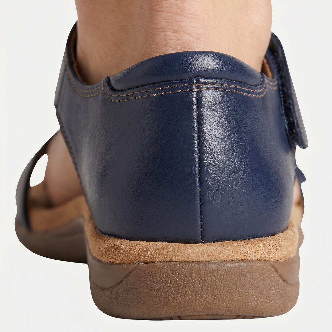 Offene Sandalen mit gepolstertem Fussbett fuer Damen 10