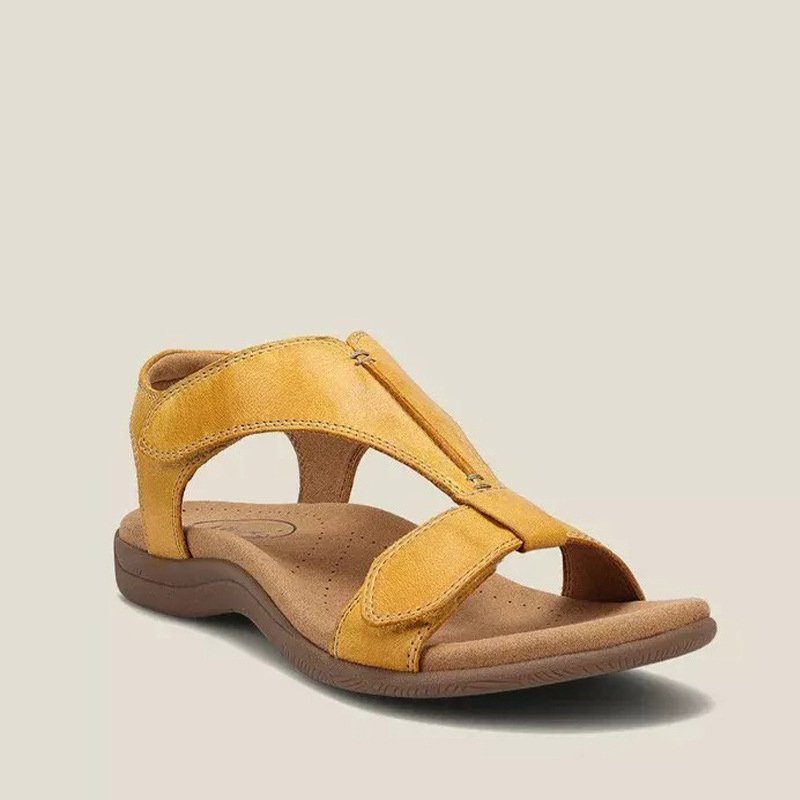 Offene Sandalen mit gepolstertem Fussbett fuer Damen 3