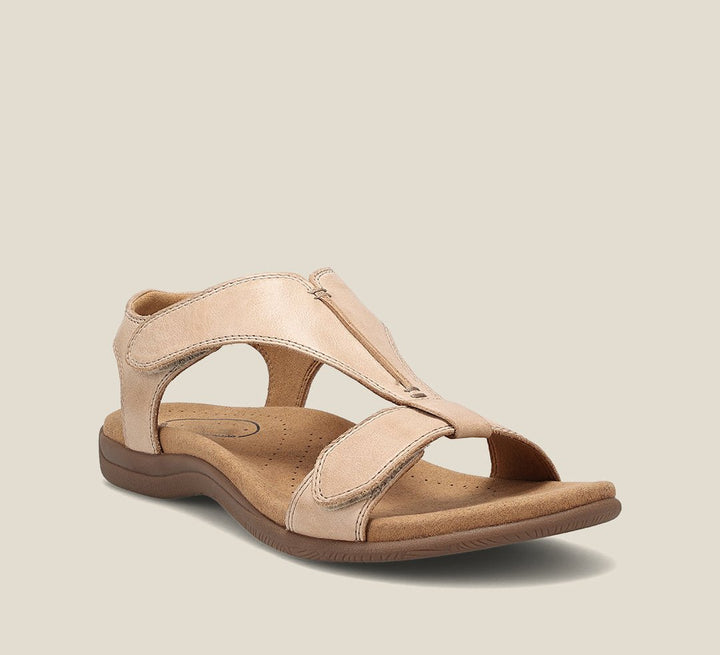 Offene Sandalen mit gepolstertem Fussbett fuer Damen 4