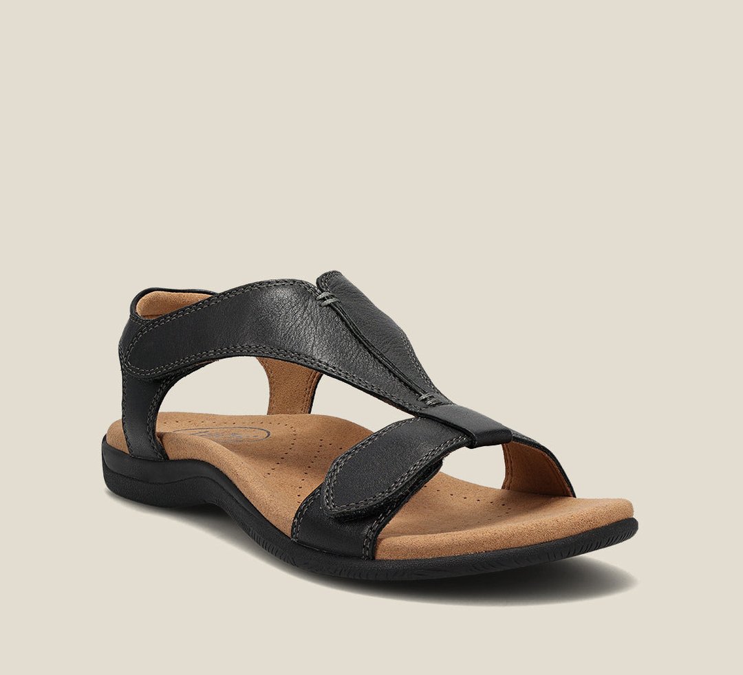 Offene Sandalen mit gepolstertem Fussbett fuer Damen 6