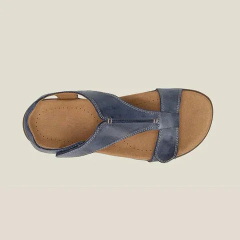 Offene Sandalen mit gepolstertem Fussbett fuer Damen 7