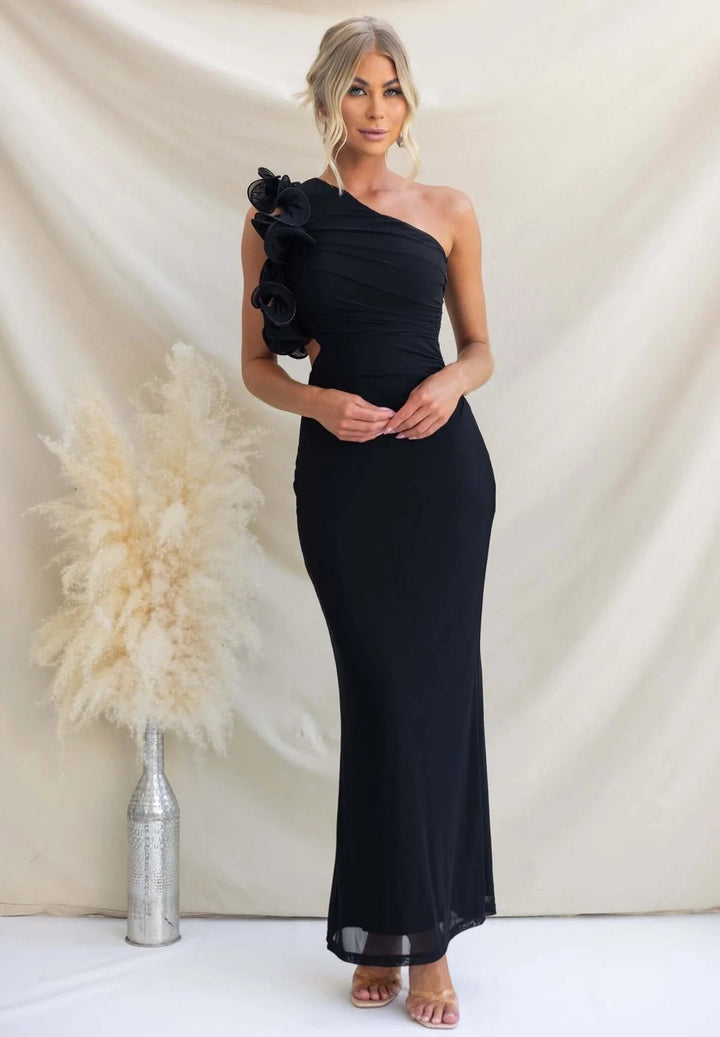One-Shoulder-Maxikleid für Damen – Mit Volants und festlicher Eleganz 7
