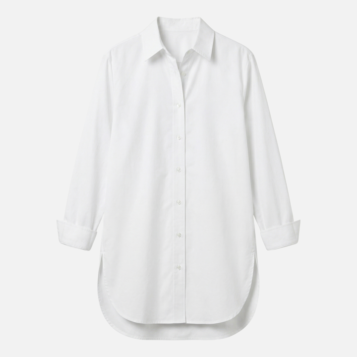 Oversize Baumwollbluse – Lockere Passform für Damen