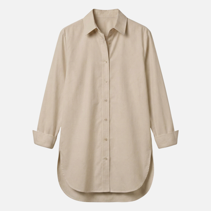 Oversize Baumwollbluse – Lockere Passform für Damen