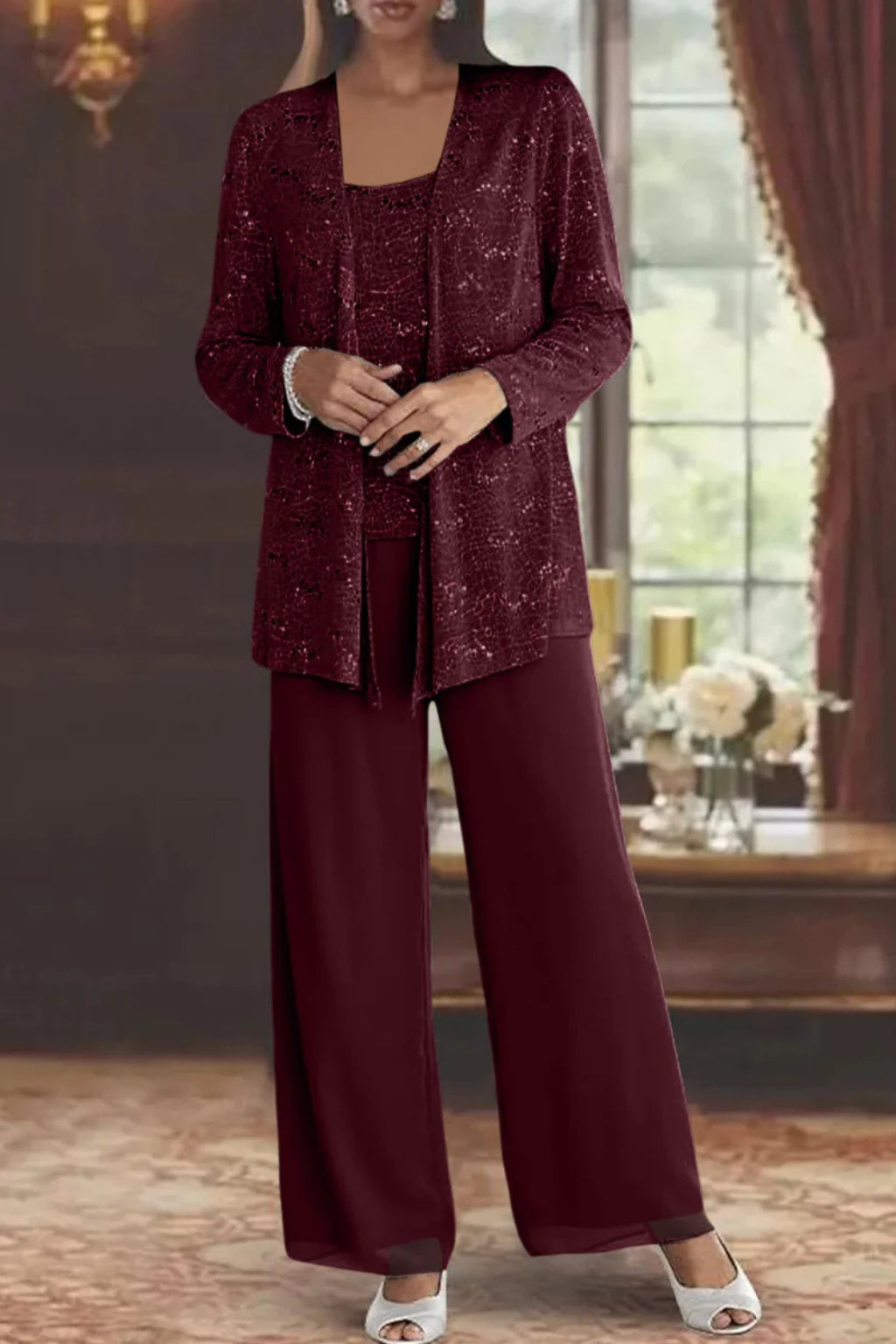 Pailletten_Hosenanzug_f_r_Damen_Dreiteilig_mit_Spitzenjacke_11