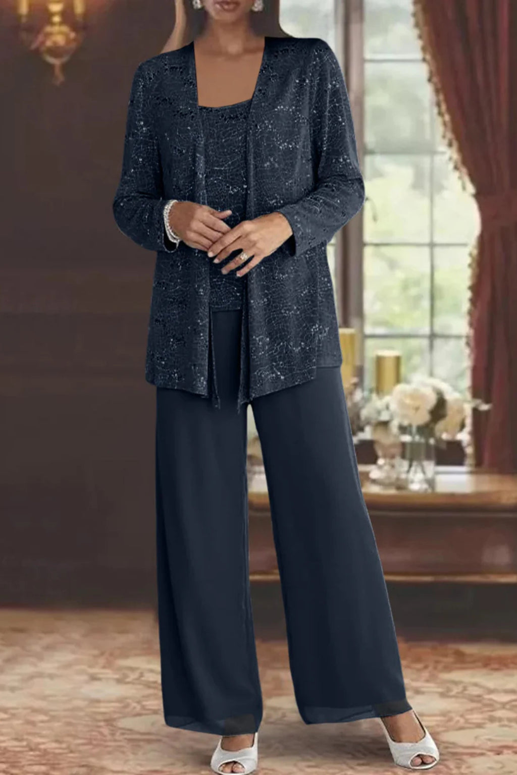 Pailletten_Hosenanzug_f_r_Damen_Dreiteilig_mit_Spitzenjacke_8