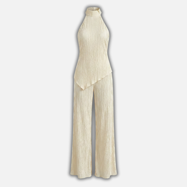 Plissee Set mit Neckholder-Ausschnitt für Damen